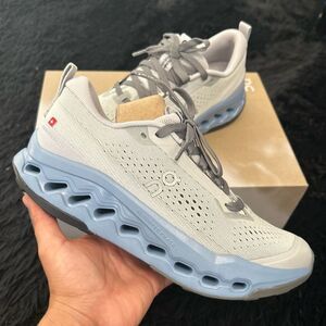 ON CLOUDSURFER Trail missiongrip glacier dust shoes sneakers sz 8 new in box